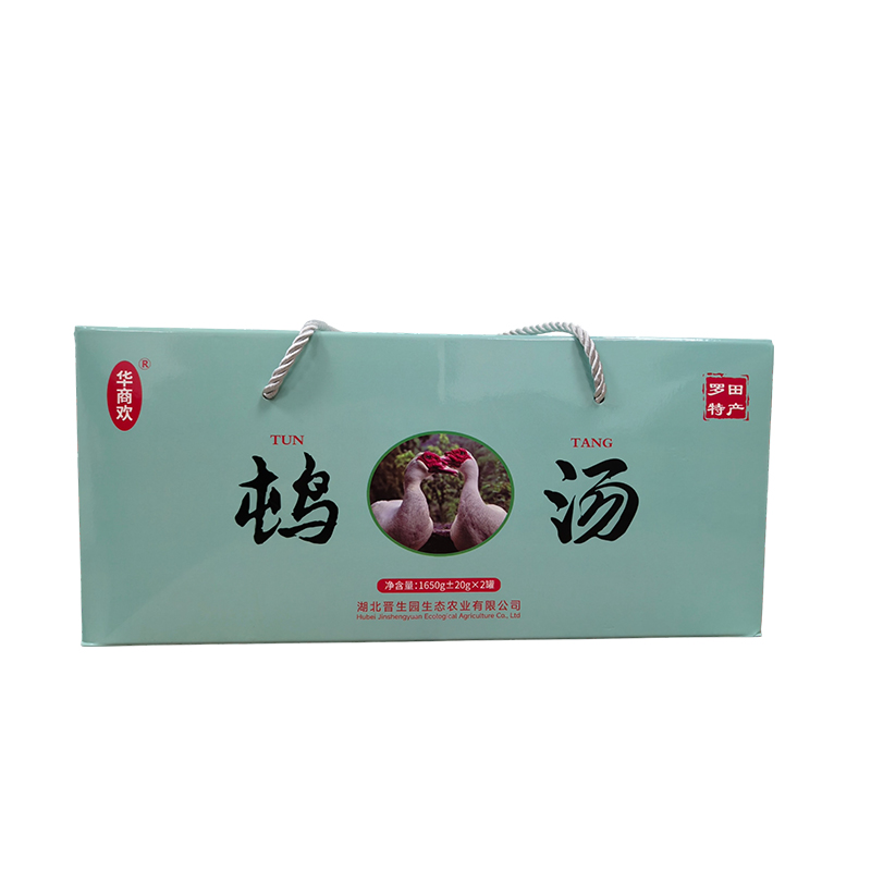 华商欢 散养番鸭汤高温灭菌安全放心礼盒装1650g*2罐/盒