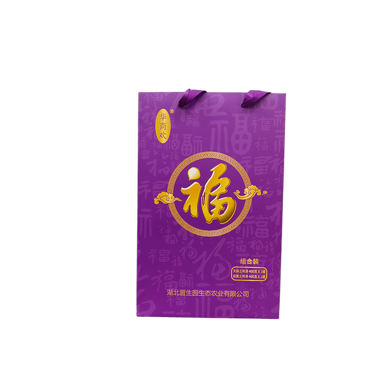 华商欢 板栗土鸡汤400g*1罐 天麻土鸡汤400g*1罐 高温灭菌安全放心 橙心如意礼盒装